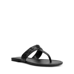 Wholesale 👏 KURT GEIGER LONDON 👩 Women's Kensington T Strap Slide Thong 🩴 Sandals Black 👏