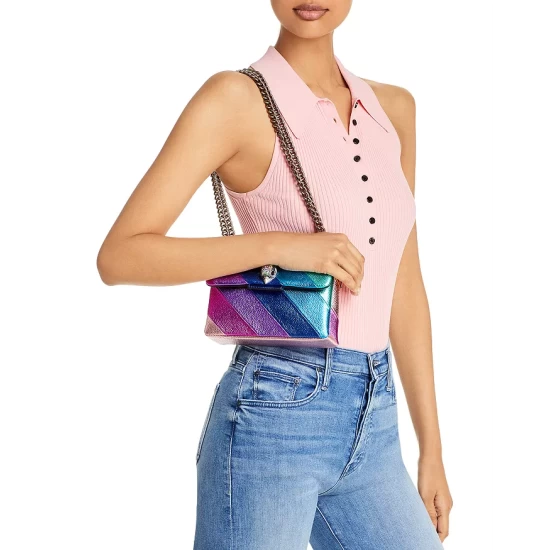 Top 10 🌟 KURT GEIGER LONDON Mini Kensington Leather Crossbody Metallic Multi 👍 4 Top 10 🌟 KURT GEIGER LONDON Mini Kensington Leather Crossbody Metallic Multi 👍 - Image 2