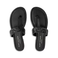 Wholesale 👏 KURT GEIGER LONDON 👩 Women's Kensington T Strap Slide Thong 🩴 Sandals Black 👏 -Luxury Women Shoes Shop unnamed file 1101