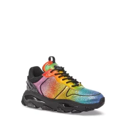 Brand new ๐ KURT GEIGER LONDON Men's Lettie Eagle Crystal Embellished Low Top ๐ Sneakers Multicolor โญ