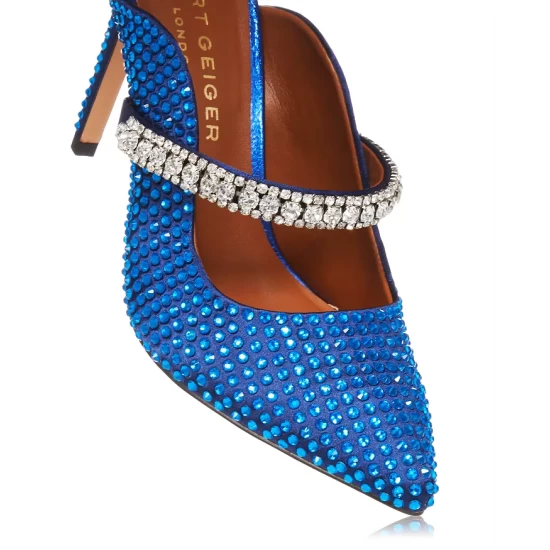 Hot Sale โ๏ธ KURT GEIGER LONDON ๐ฉ Women's Duke Embellished Pointed Toe Pumps Blue ๐ 7 Hot Sale โ๏ธ KURT GEIGER LONDON ๐ฉ Women's Duke Embellished Pointed Toe Pumps Blue ๐ - Image 5