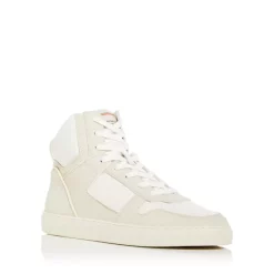Promo 🌟 KURT GEIGER LONDON Men's Laney High Top 👟 Sneakers Dark Beige 🔔