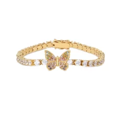 Top 10 🥰 KURT GEIGER LONDON Butterfly Tennis Bracelet Multi/gold 🛒