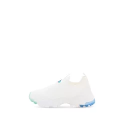 Cheap โ๏ธ KURT GEIGER LONDON ๐ง Girls' Mini Lettie Knit ๐ Sneakers - Toddler, Little Kid, Big Kid White ๐