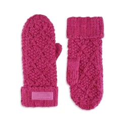 Best Sale 😀 KURT GEIGER LONDON Metallic Cable Knit Mittens Pink 🎁 -Luxury Women Shoes Shop unnamed file 1214