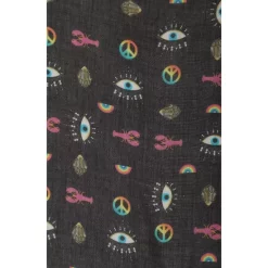 Best Sale 🌟 KURT GEIGER LONDON Icon Print Oblong Scarf Black/multi 😍 -Luxury Women Shoes Shop unnamed file 1238