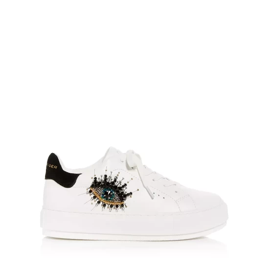 Buy ๐ KURT GEIGER LONDON ๐ฉ Women's Laney Eye Embellished Platform Low Top ๐ Sneakers White ๐งจ 4 Buy ๐ KURT GEIGER LONDON ๐ฉ Women's Laney Eye Embellished Platform Low Top ๐ Sneakers White ๐งจ - Image 2