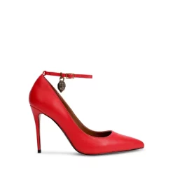 Deals ✨ KURT GEIGER LONDON 👩 Women's Shoreditch Pointed Toe Red High Heel Pumps 😉