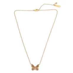 Flash Sale ❤️ KURT GEIGER LONDON Butterfly Pendant Necklace, 16" Multi/gold 🥰