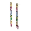 Hot Sale ❤️ KURT GEIGER LONDON Rainbow Linear Drop Earrings Multi 😀 -Luxury Women Shoes Shop unnamed file 1287