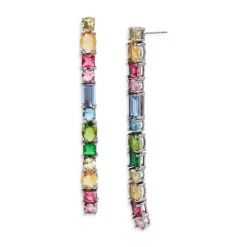 Hot Sale ❤️ KURT GEIGER LONDON Rainbow Linear Drop Earrings Multi 😀