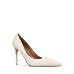 Hot Sale 🧨 KURT GEIGER LONDON 👩 Women's Belgravia Pointed Toe High Heel Pumps Natural 🤩