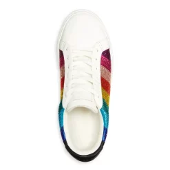 Hot Sale 🛒 KURT GEIGER LONDON 👩 Women's Laney Striped Crystal Platform Low Top 👟 Sneakers - 150th Anniversary Exclusive Multi 🎉 -Luxury Women Shoes Shop unnamed file 132
