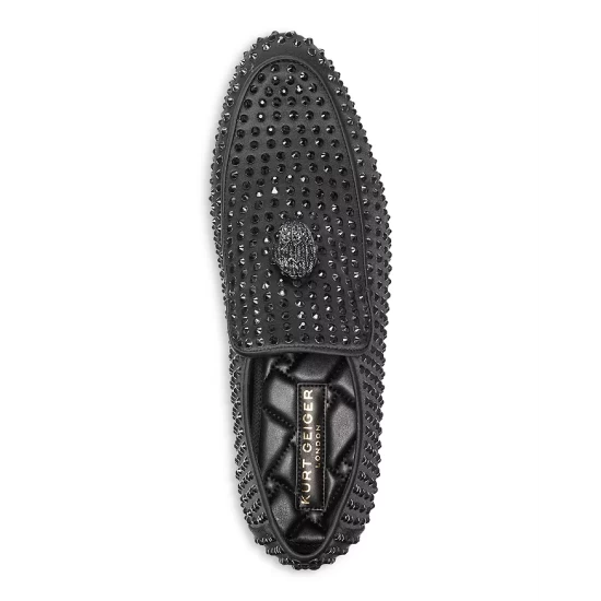 Discount ๐คฉ KURT GEIGER LONDON Men's Hugh Eagle Head Crystal Embellished Slip On Loafers Black ๐ 4 Discount ๐คฉ KURT GEIGER LONDON Men's Hugh Eagle Head Crystal Embellished Slip On Loafers Black ๐ - Image 2