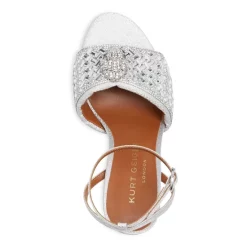 Wholesale 🛒 KURT GEIGER LONDON 👩 Women's Kensington Embellished Glitter High Heel 🩴 Sandals Open Grey 😉 -Luxury Women Shoes Shop unnamed file 1328