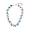 Hot Sale ✨ KURT GEIGER LONDON Quilted Rainbow Stone Collar Necklace, 14" Multi ✔️ -Luxury Women Shoes Shop unnamed file 1333