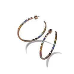 Best deal 💯 KURT GEIGER LONDON Multicolor Hoop Earrings - 150th Anniversary Exclusive 🧨