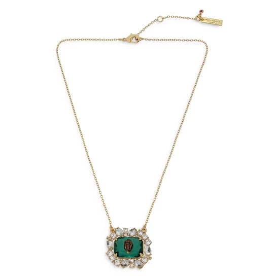 Best Sale 🛒 KURT GEIGER LONDON Estate Pendant Necklace, 16" Green/gold 🥰 3 Best Sale 🛒 KURT GEIGER LONDON Estate Pendant Necklace, 16" Green/gold 🥰
