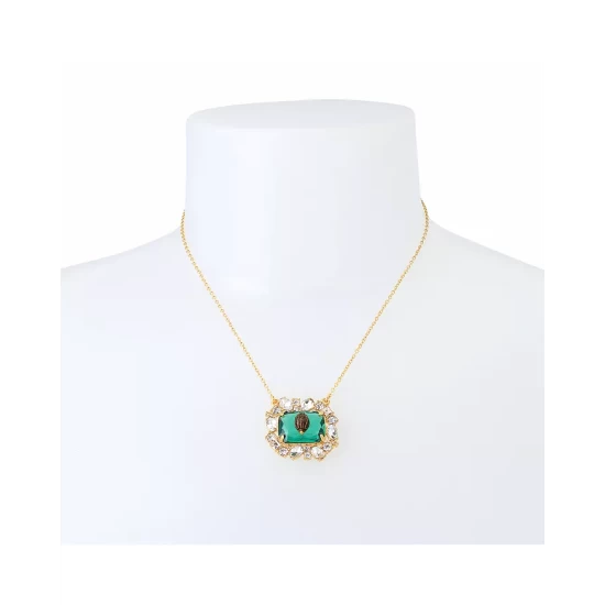 Best Sale 🛒 KURT GEIGER LONDON Estate Pendant Necklace, 16" Green/gold 🥰 4 Best Sale 🛒 KURT GEIGER LONDON Estate Pendant Necklace, 16" Green/gold 🥰 - Image 2