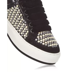 Hot Sale ⭐ KURT GEIGER LONDON 👩 Women's Southbank Crystal & Imitation Pearl Embellished 👟 Sneakers Charcoal ⌛ -Luxury Women Shoes Shop unnamed file 1377