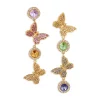 Outlet 👍 KURT GEIGER LONDON Butterfly Mismatched Drop Earrings Multi/gold 🥰 -Luxury Women Shoes Shop unnamed file 1378