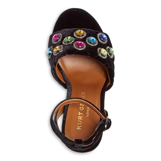 Best Pirce ๐คฉ KURT GEIGER LONDON ๐ฉ Women's Octavia Embellished High Heel ๐ฉด Sandals Charcoal ๐ 5 Best Pirce ๐คฉ KURT GEIGER LONDON ๐ฉ Women's Octavia Embellished High Heel ๐ฉด Sandals Charcoal ๐ - Image 3