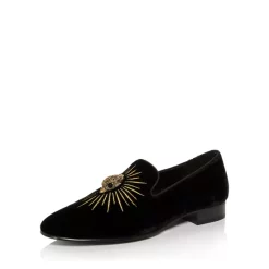 Wholesale 🤩 KURT GEIGER LONDON Men's Ace Eagle Velvet Slip On Loafers Green 💯