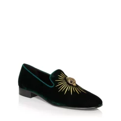 Wholesale 🤩 KURT GEIGER LONDON Men's Ace Eagle Velvet Slip On Loafers Green 💯 -Luxury Women Shoes Shop unnamed file 1441