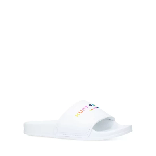 Top 10 😀 KURT GEIGER LONDON Men's Pool Sliders White 🎉 3 Top 10 😀 KURT GEIGER LONDON Men's Pool Sliders White 🎉