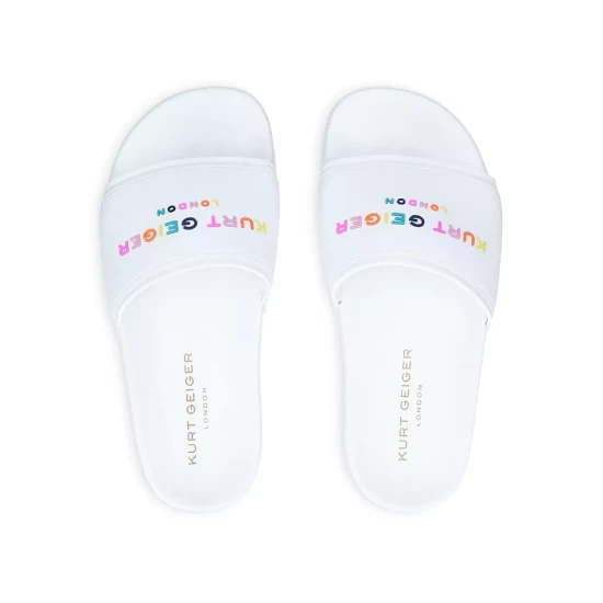 Top 10 😀 KURT GEIGER LONDON Men's Pool Sliders White 🎉 4 Top 10 😀 KURT GEIGER LONDON Men's Pool Sliders White 🎉 - Image 2