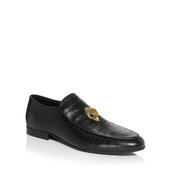 Deals โญ KURT GEIGER LONDON Men's Hugh Eagle Croc Embossed Slip On Loafers Black ๐ 3 Deals โญ KURT GEIGER LONDON Men's Hugh Eagle Croc Embossed Slip On Loafers Black ๐