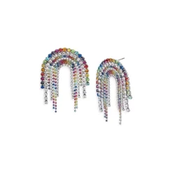 Promo ⌛ KURT GEIGER LONDON Multicolor Arch Chandelier Earrings ✔️