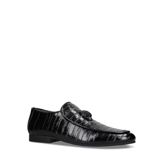 Flash Sale ๐งจ KURT GEIGER LONDON Men's Hugh Eagle Head Eel Embossed Slip On Loafers Black ๐ 3 Flash Sale ๐งจ KURT GEIGER LONDON Men's Hugh Eagle Head Eel Embossed Slip On Loafers Black ๐