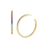 Deals 🎉 KURT GEIGER LONDON Rainbow Pavé Hoop Earrings Multi 🔔 -Luxury Women Shoes Shop unnamed file 1562
