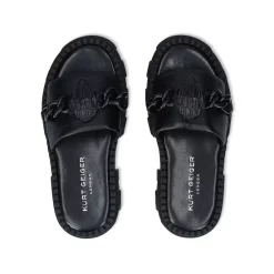 Wholesale 👏 KURT GEIGER LONDON 👩 Women's Chelsea Chain & Eagle Head Stomp 🩴 Sandals Black ❤️ -Luxury Women Shoes Shop unnamed file 1567