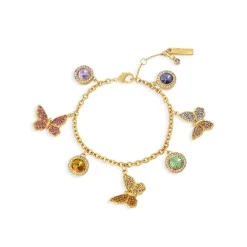 Brand new 🎁 KURT GEIGER LONDON Butterfly Charm Bracelet Multi/gold 👏