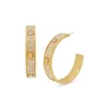 Deals ⭐ KURT GEIGER LONDON Pavé Eagle Head Medium Hoop Earrings White/gold 🎉 -Luxury Women Shoes Shop unnamed file 1620