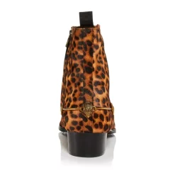 Flash Sale 👏 KURT GEIGER LONDON KURT GIEGER LONDON Men's Gin Eagle Head Leopard Side Zip Ankle 🥾 Boots Open Brown 💯 -Luxury Women Shoes Shop unnamed file 1624