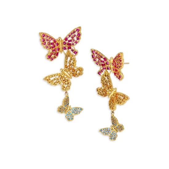 Buy ๐งจ KURT GEIGER LONDON Butterfly Drop Earrings Multi/gold โ๏ธ 3 Buy ๐งจ KURT GEIGER LONDON Butterfly Drop Earrings Multi/gold โ๏ธ