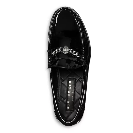 Budget โญ KURT GEIGER LONDON Men's Vincent Eagle Head Chain Slip On Loafers Black ๐ 3 Budget โญ KURT GEIGER LONDON Men's Vincent Eagle Head Chain Slip On Loafers Black ๐ - Image 2