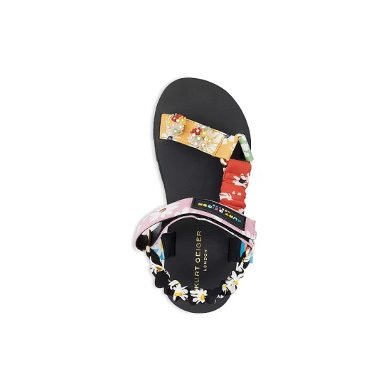 Best Sale 🌟 KURT GEIGER LONDON 👧 Girls' Mini Orion 🩴 Sandals - Toddler, Little Kid, Big Kid Multi 🎁 4 Best Sale 🌟 KURT GEIGER LONDON 👧 Girls' Mini Orion 🩴 Sandals - Toddler, Little Kid, Big Kid Multi 🎁 - Image 2