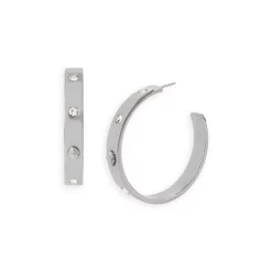 Deals ⭐ KURT GEIGER LONDON Eagle & Crystal Studded Hoop Earrings Silver 🧨 -Luxury Women Shoes Shop unnamed file 1670