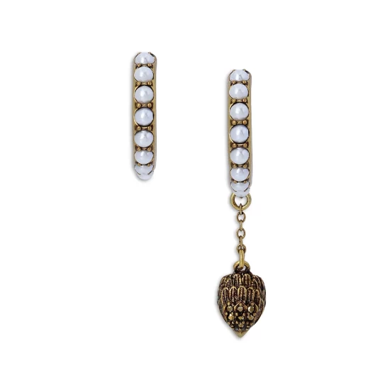Outlet ๐งจ KURT GEIGER LONDON Imitation Pearl Mismatch Eagle Head Hoop Earrings White/brown ๐ 2 Outlet ๐งจ KURT GEIGER LONDON Imitation Pearl Mismatch Eagle Head Hoop Earrings White/brown ๐