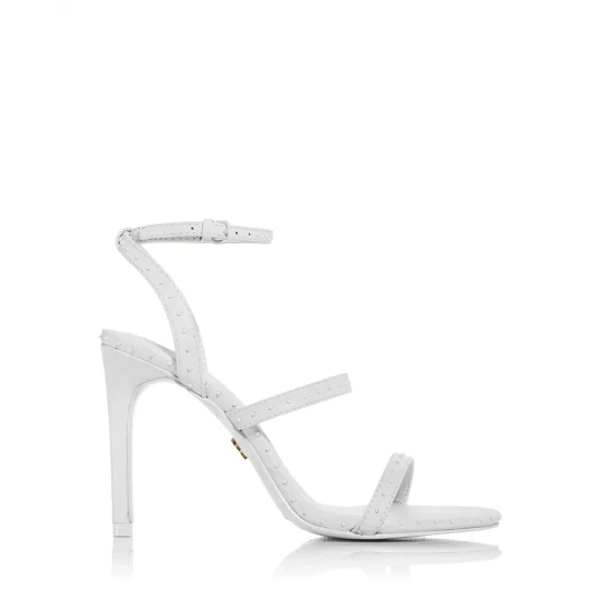Hot Sale ๐ KURT GEIGER LONDON ๐ฉ Women's Portia Drench Stud Embellished Strappy ๐ฉด Sandals White ๐ 4 Hot Sale ๐ KURT GEIGER LONDON ๐ฉ Women's Portia Drench Stud Embellished Strappy ๐ฉด Sandals White ๐ - Image 2