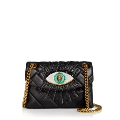 Cheapest 🧨 KURT GEIGER LONDON Mini Kensington Leather Crossbody Black 😍