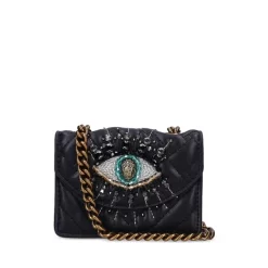 Outlet 🛒 KURT GEIGER LONDON Micro Kensington Eye Embellished Crossbody Black 🧨