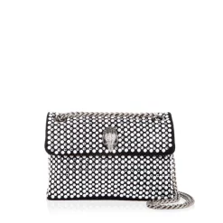 Cheapest 🥰 KURT GEIGER LONDON Kensington Embellished Crossbody Charcoal 😉