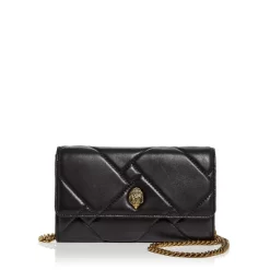 Brand new ๐ฅฐ KURT GEIGER LONDON Kensington Quilted Leather Chain Wallet Black ๐งจ