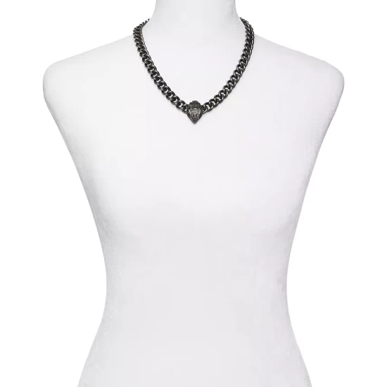 Cheap ๐ KURT GEIGER LONDON Pavรฉ Signature Eagle Chain Link Pendant Necklace In Silver Tone, 16"-18" Black/silver ๐ 3 Cheap ๐ KURT GEIGER LONDON Pavรฉ Signature Eagle Chain Link Pendant Necklace In Silver Tone, 16"-18" Black/silver ๐ - Image 2