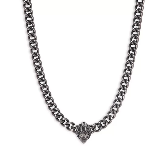 Cheap ๐ KURT GEIGER LONDON Pavรฉ Signature Eagle Chain Link Pendant Necklace In Silver Tone, 16"-18" Black/silver ๐ 4 Cheap ๐ KURT GEIGER LONDON Pavรฉ Signature Eagle Chain Link Pendant Necklace In Silver Tone, 16"-18" Black/silver ๐ - Image 3